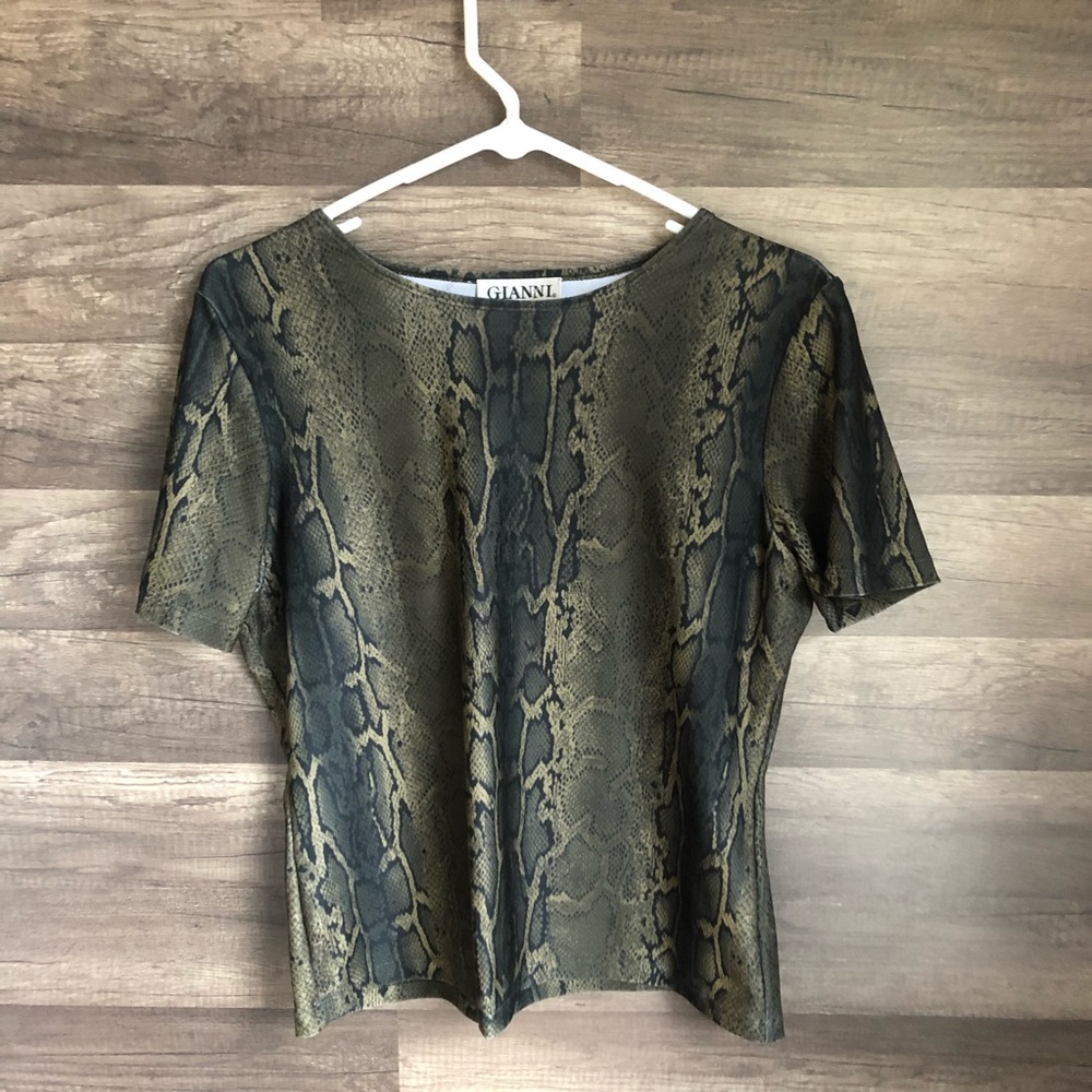 Gianni Snake Skin T-shirt SzM